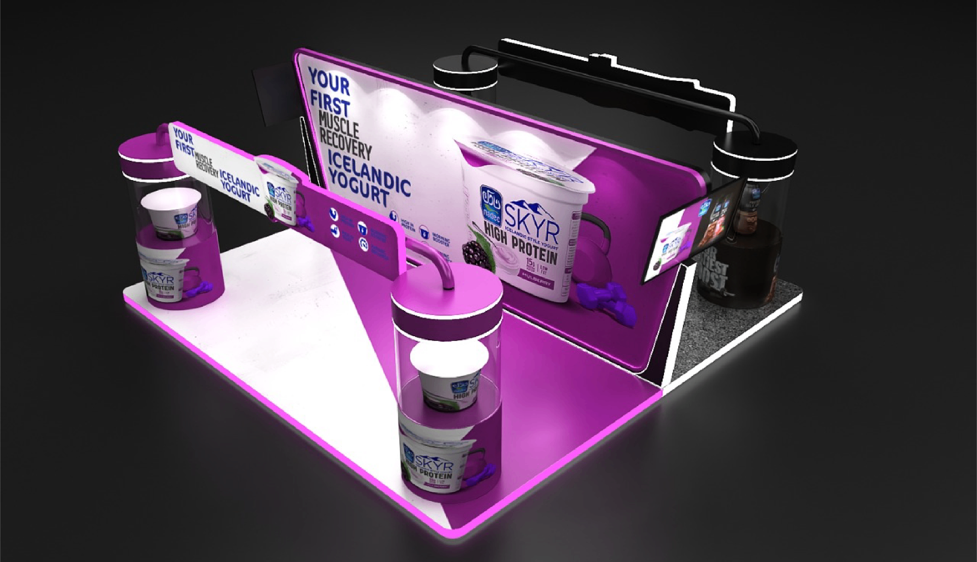 Nadec product activation booth render view one