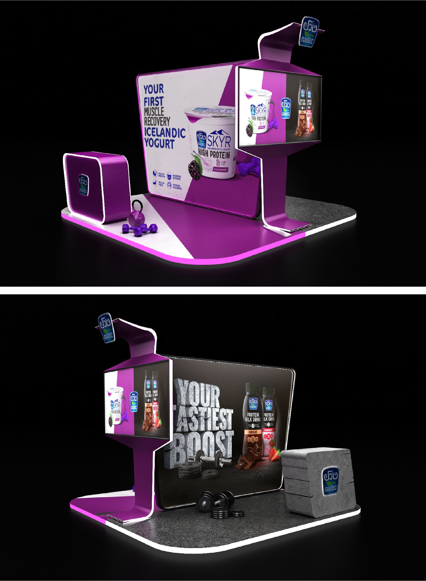 Nadec product activation booth concept sheet